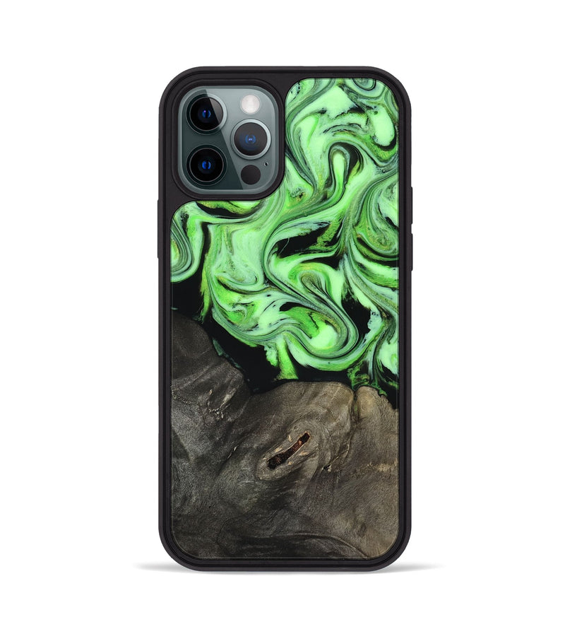 iPhone 12 Pro Wood Phone Case - Alayah (Neon, 818505)