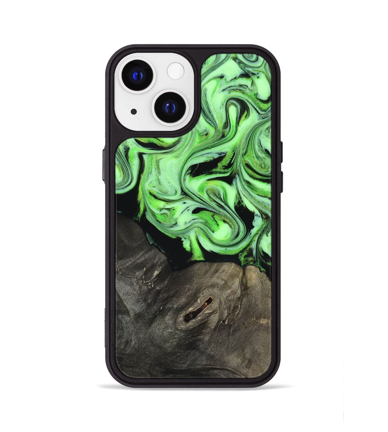 iPhone 13 Wood Phone Case - Alayah (Neon, 818505)
