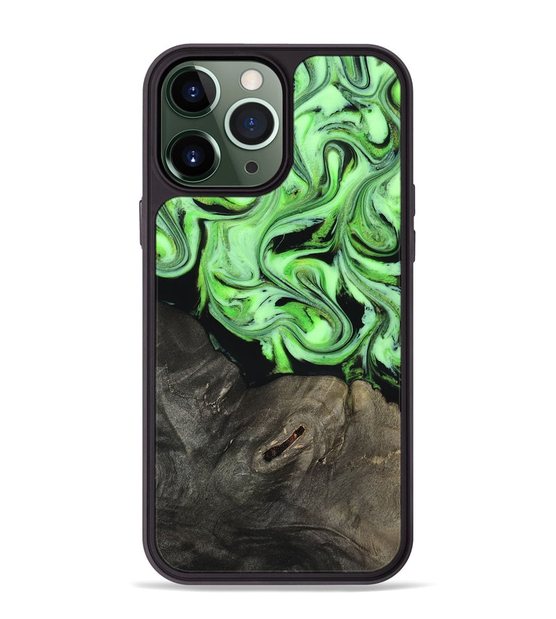 iPhone 13 Pro Max Wood Phone Case - Alayah (Neon, 818505)