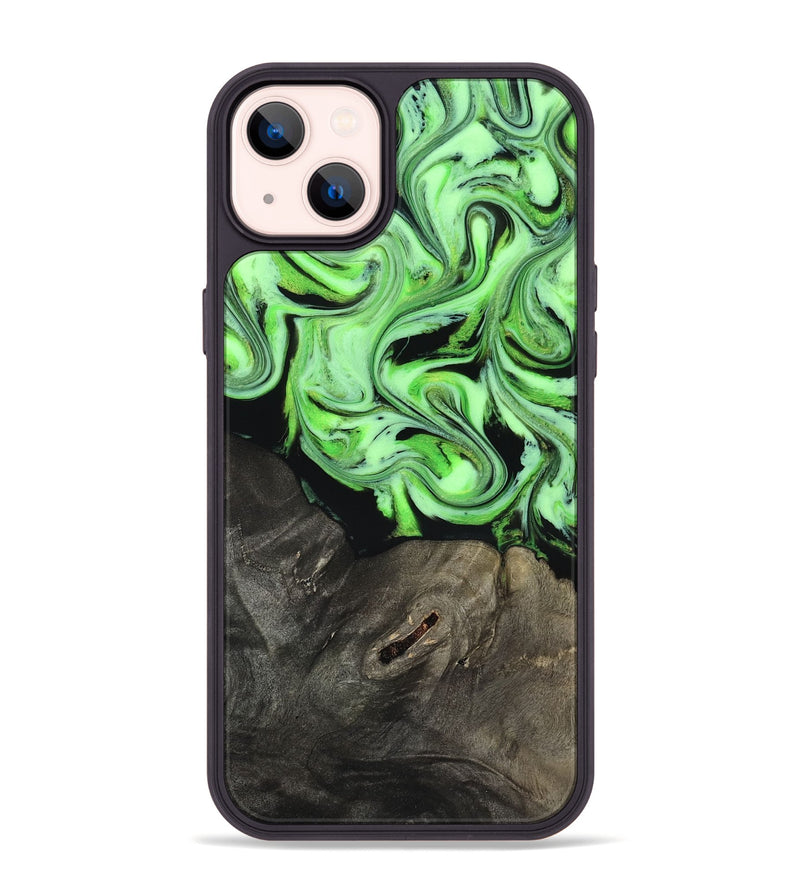 iPhone 14 Plus Wood Phone Case - Alayah (Neon, 818505)