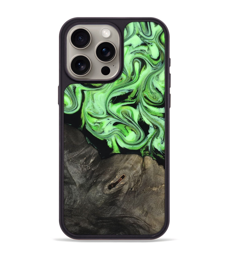 iPhone 15 Pro Max Wood Phone Case - Alayah (Neon, 818505)