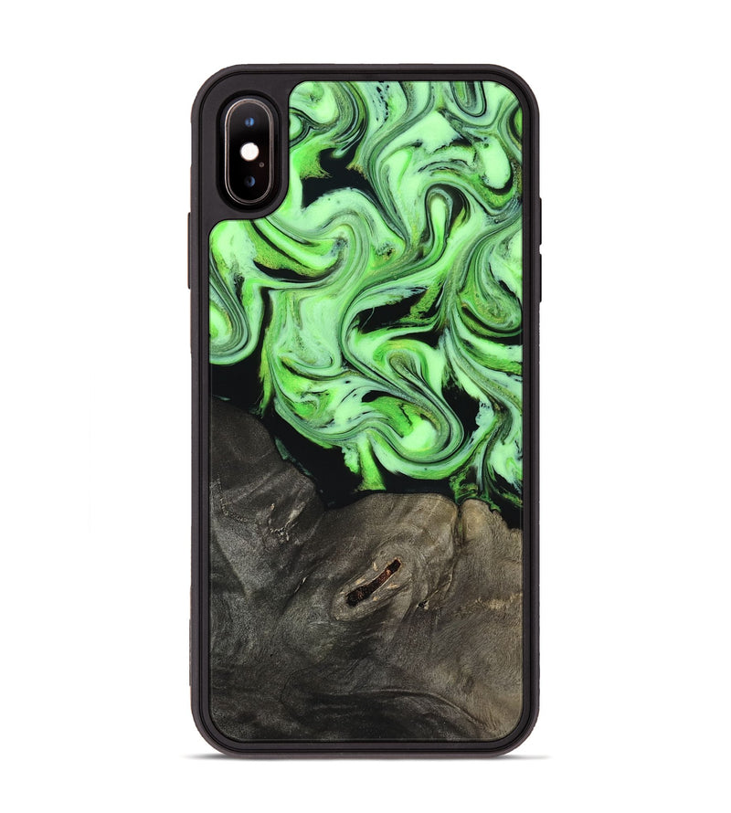 iPhone Xs Max Wood Phone Case - Alayah (Neon, 818505)