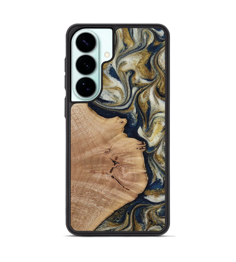 Galaxy S26 Plus Wood Phone Case - Susan (Teal & Gold, 818507)