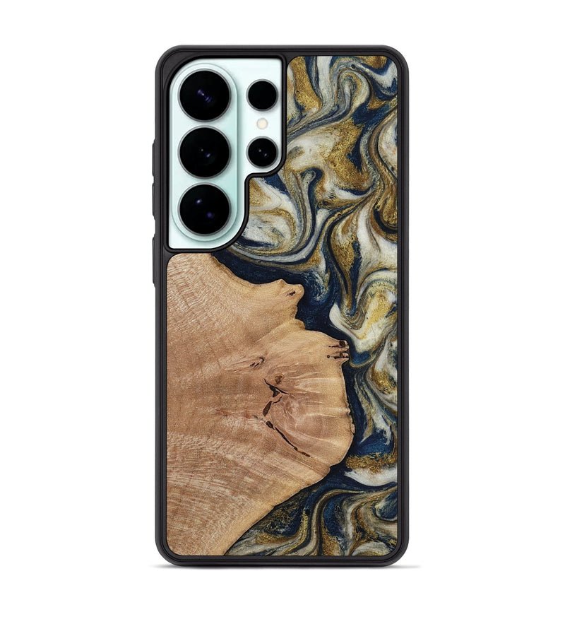 Galaxy S26 Ultra Wood Phone Case - Susan (Teal & Gold, 818507)