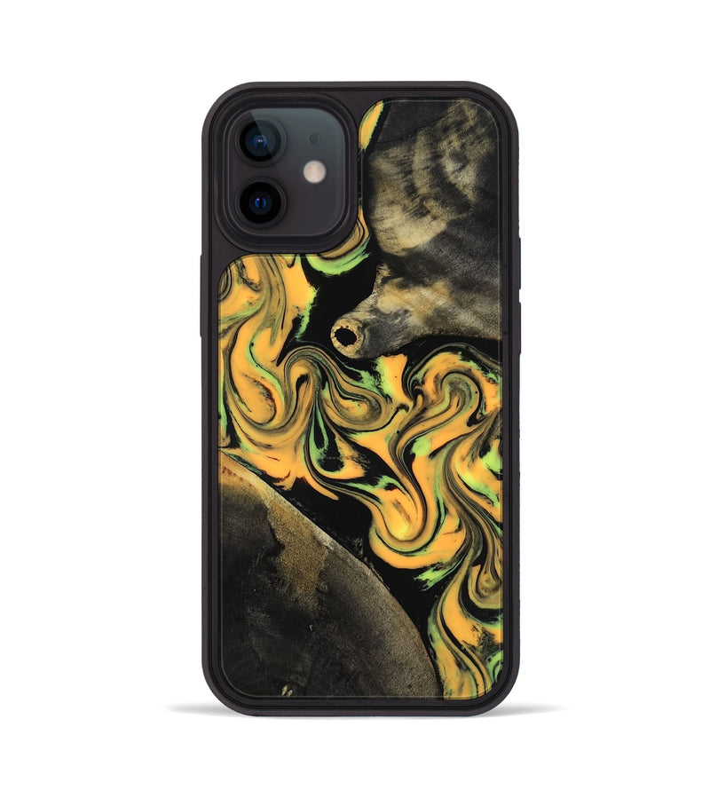 iPhone 12 Wood Phone Case - Ruthann (Neon, 818509)