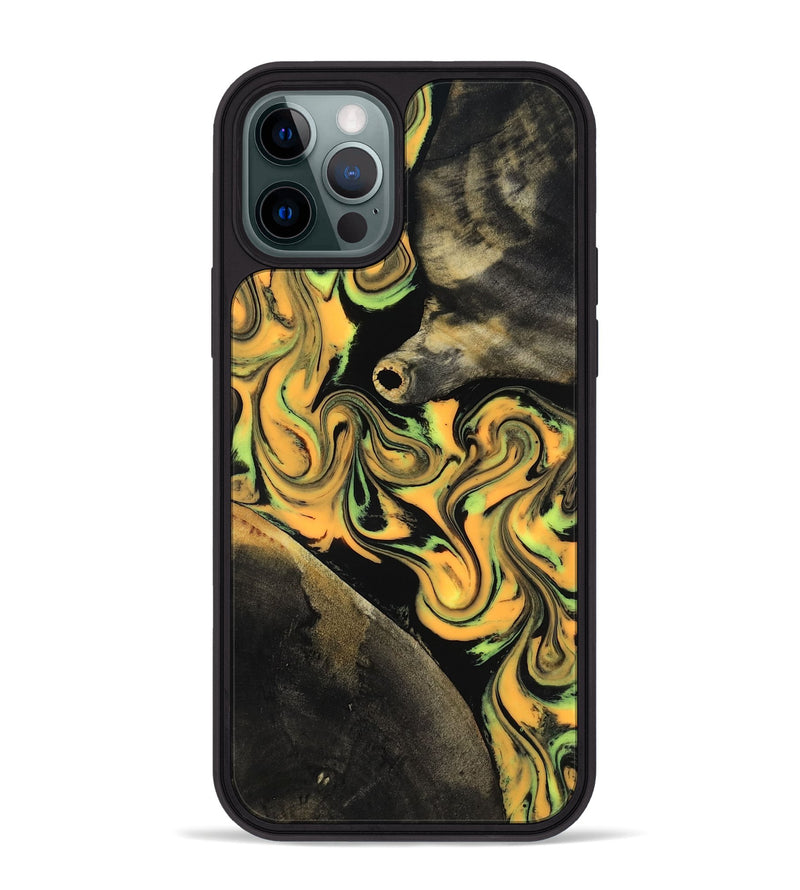 iPhone 12 Pro Max Wood Phone Case - Ruthann (Neon, 818509)
