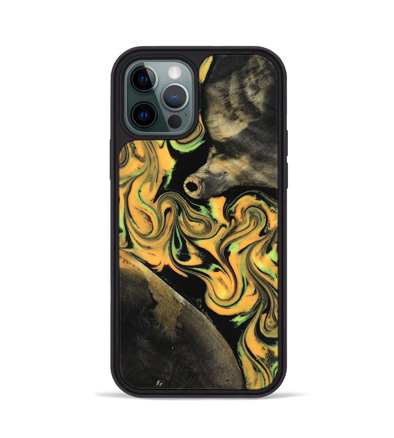 iPhone 12 Pro Wood Phone Case - Ruthann (Neon, 818509)