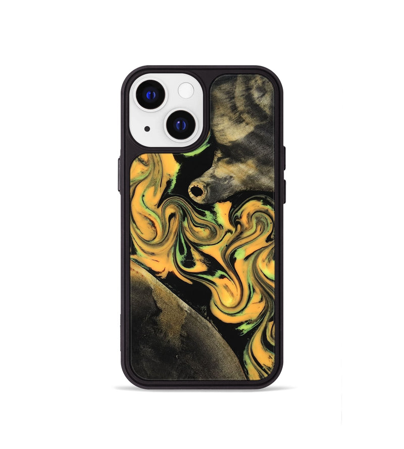 iPhone 13 mini Wood Phone Case - Ruthann (Neon, 818509)