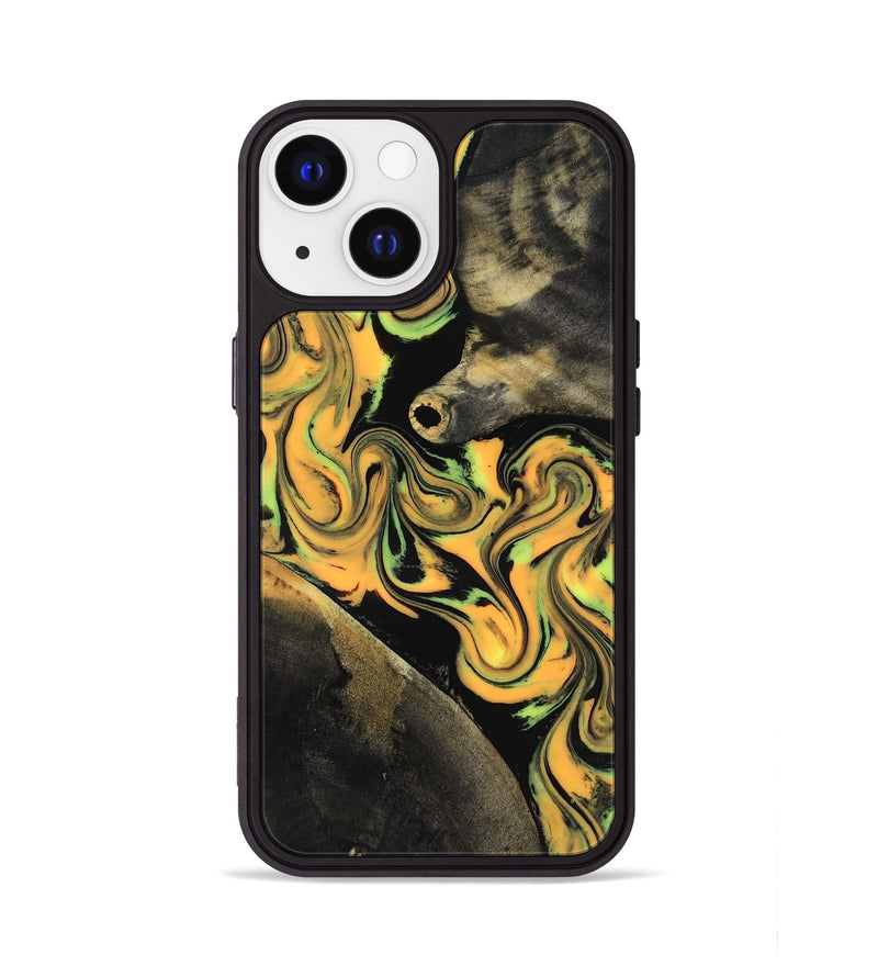 iPhone 13 Wood Phone Case - Ruthann (Neon, 818509)