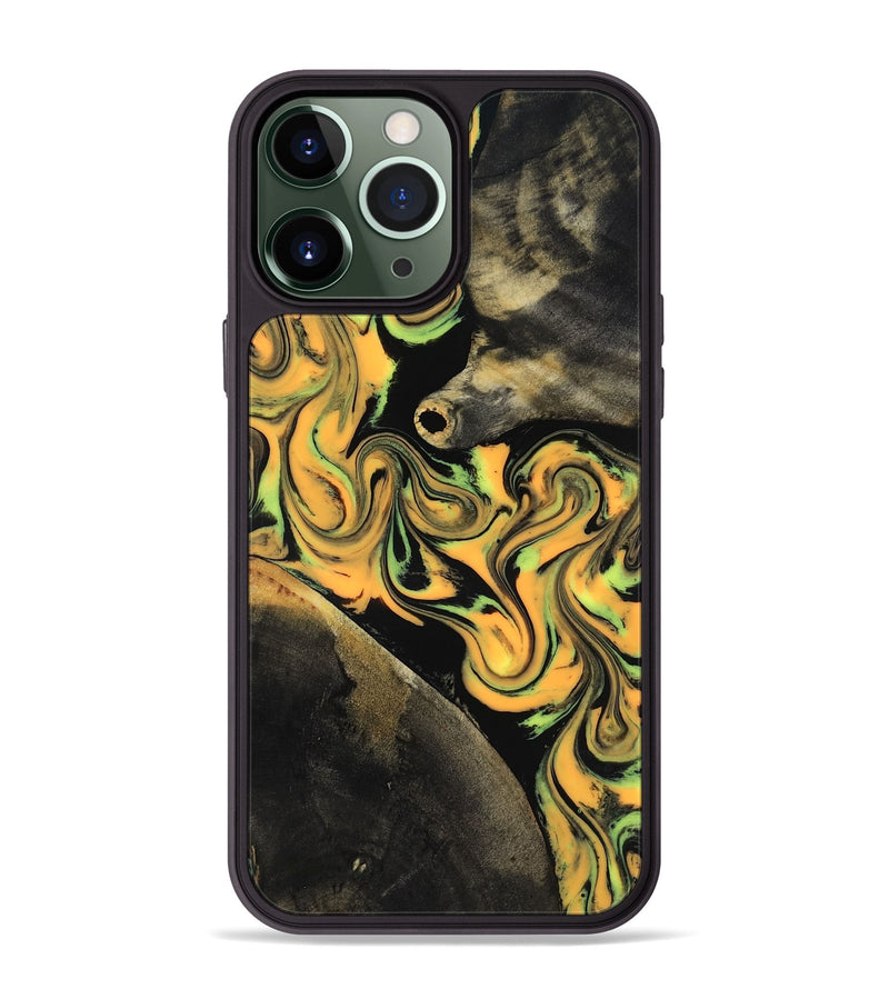 iPhone 13 Pro Max Wood Phone Case - Ruthann (Neon, 818509)