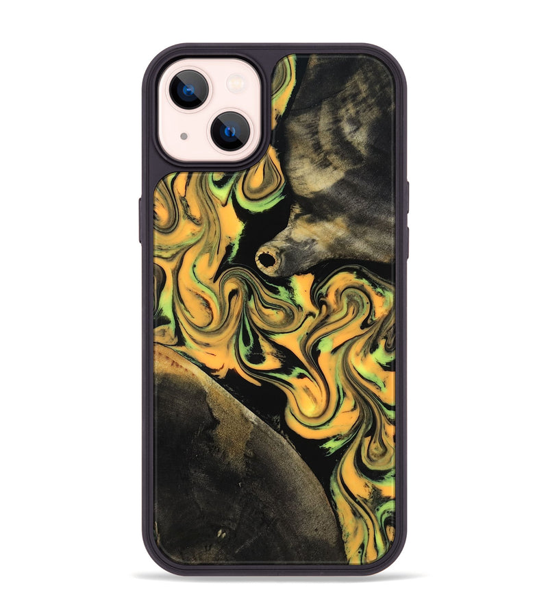 iPhone 14 Plus Wood Phone Case - Ruthann (Neon, 818509)