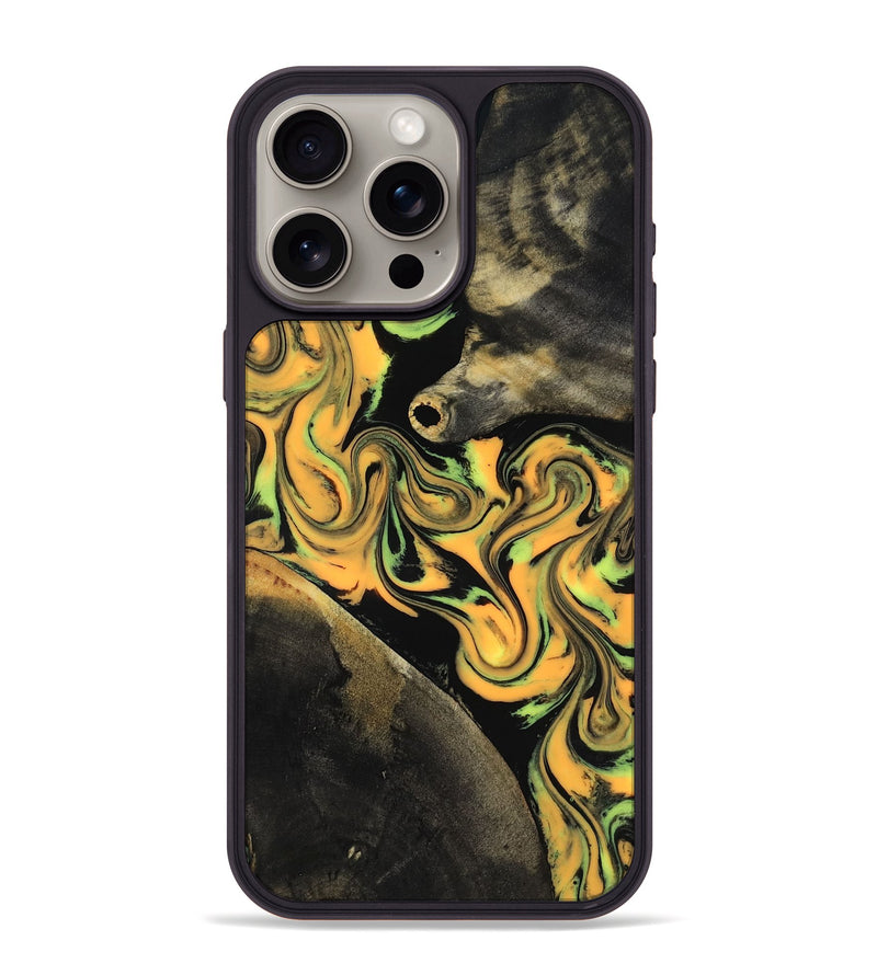 iPhone 15 Pro Max Wood Phone Case - Ruthann (Neon, 818509)