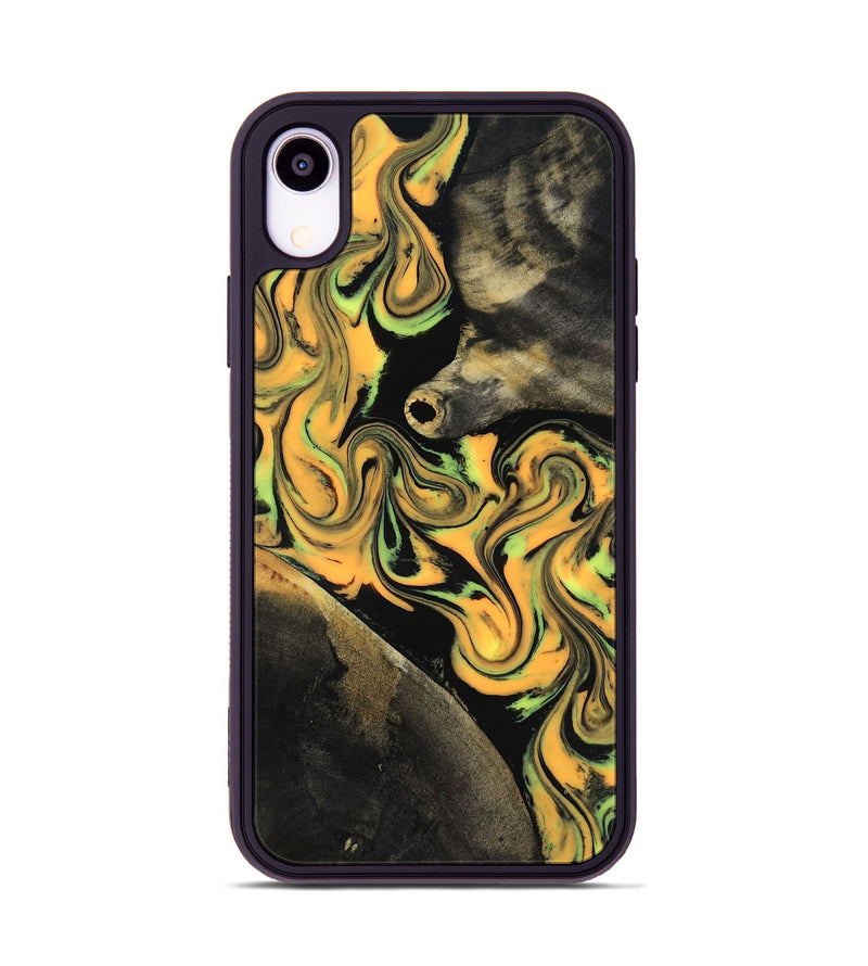 iPhone Xr Wood Phone Case - Ruthann (Neon, 818509)