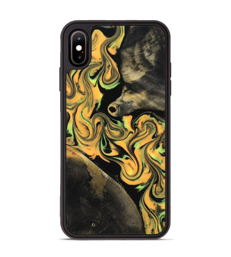 iPhone Xs Max Wood Phone Case - Ruthann (Neon, 818509)