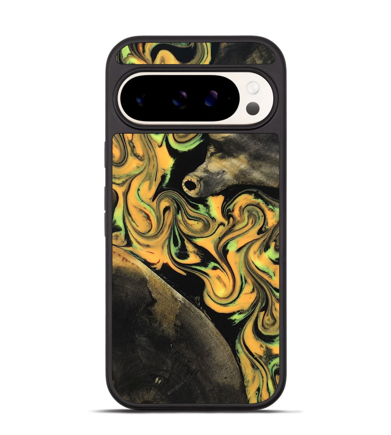 Pixel 9 Wood Phone Case - Ruthann (Neon, 818509)