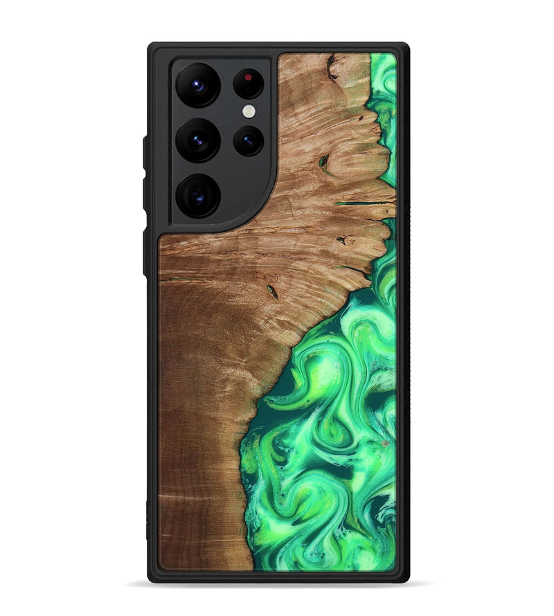 Galaxy S22 Ultra Wood Phone Case - Musa (Neon, 818510)