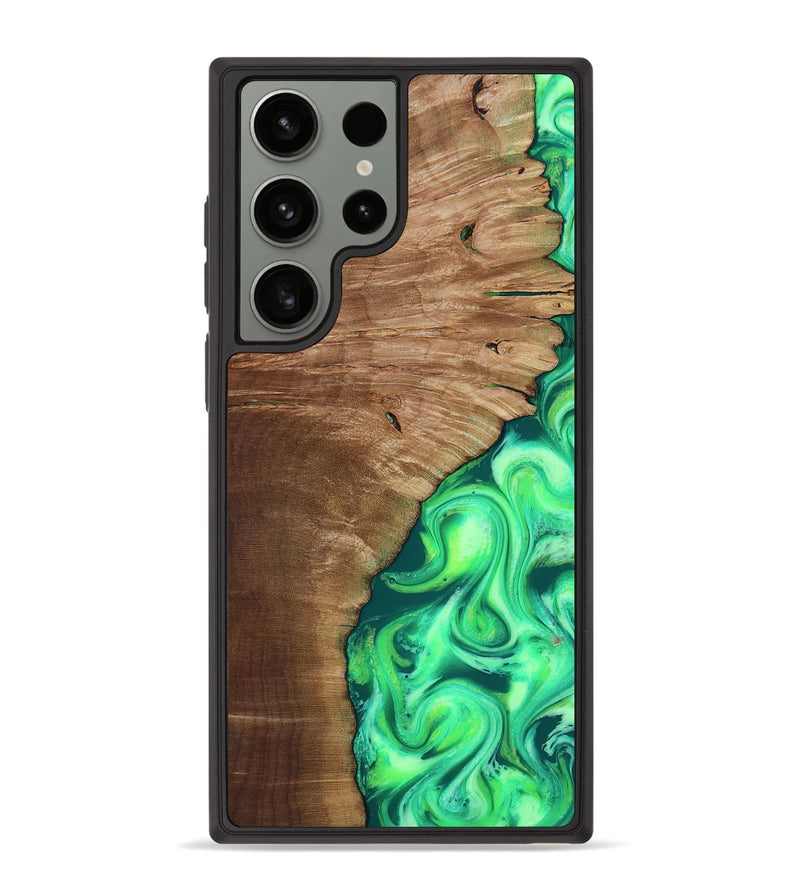Galaxy S23 Ultra Wood Phone Case - Musa (Neon, 818510)