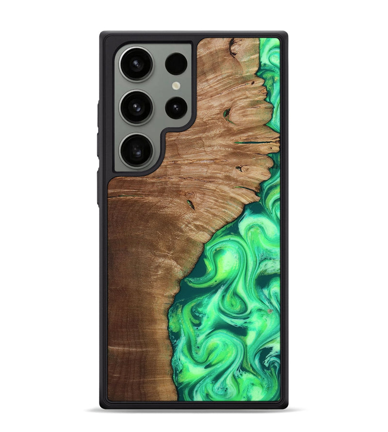 Galaxy S24 Ultra Wood Phone Case - Musa (Neon, 818510)