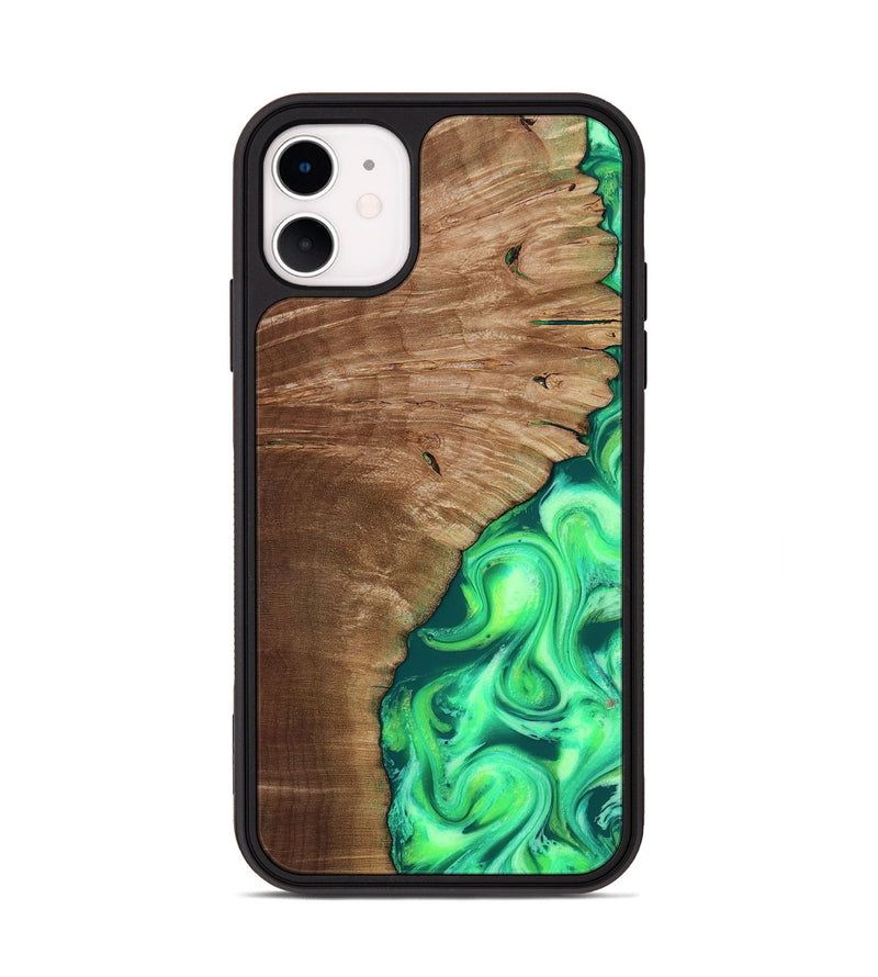 iPhone 11 Wood Phone Case - Musa (Neon, 818510)