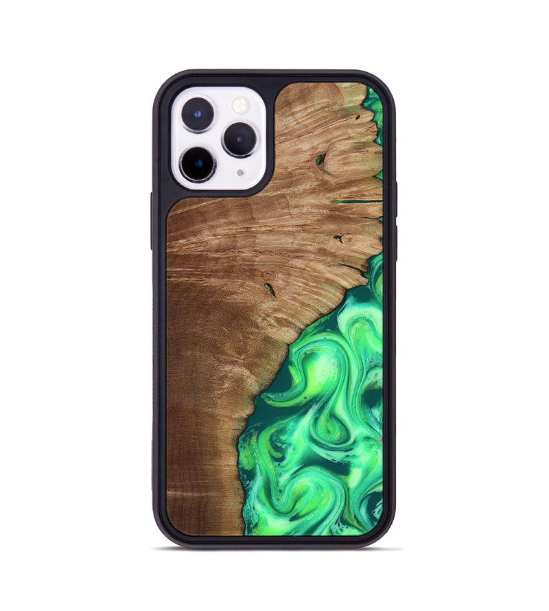 iPhone 11 Pro Wood Phone Case - Musa (Neon, 818510)