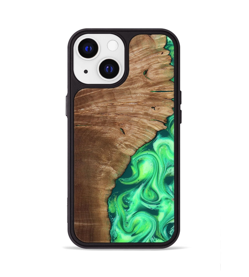 iPhone 13 Wood Phone Case - Musa (Neon, 818510)