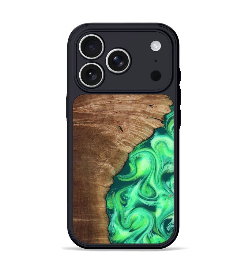 iPhone 17 Pro Wood Phone Case - Musa (Neon, 818510)