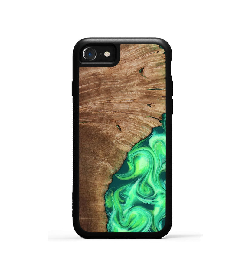 iPhone SE Wood Phone Case - Musa (Neon, 818510)