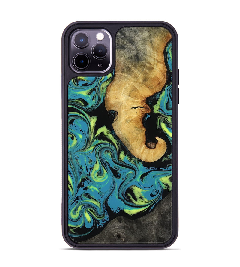 iPhone 11 Pro Max Wood Phone Case - Nella (Neon, 818511)