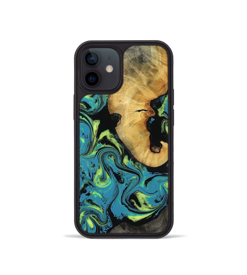 iPhone 12 mini Wood Phone Case - Nella (Neon, 818511)