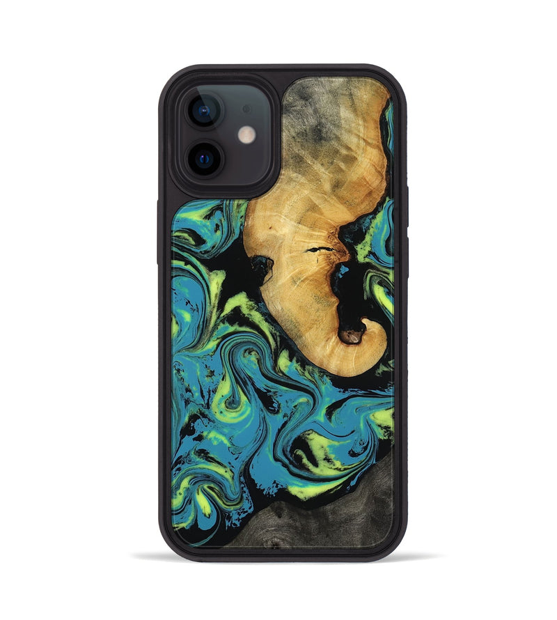 iPhone 12 Wood Phone Case - Nella (Neon, 818511)