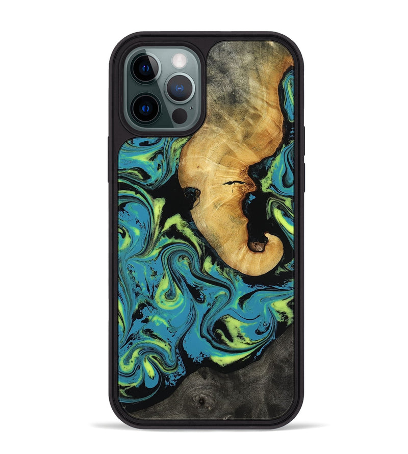 iPhone 12 Pro Max Wood Phone Case - Nella (Neon, 818511)