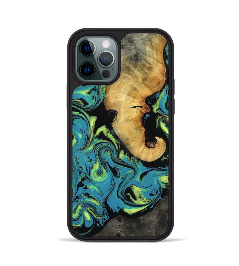 iPhone 12 Pro Wood Phone Case - Nella (Neon, 818511)