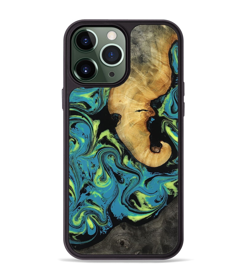 iPhone 13 Pro Max Wood Phone Case - Nella (Neon, 818511)