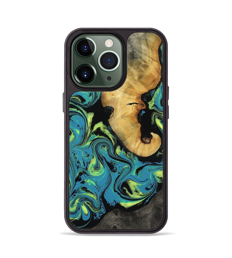 iPhone 13 Pro Wood Phone Case - Nella (Neon, 818511)