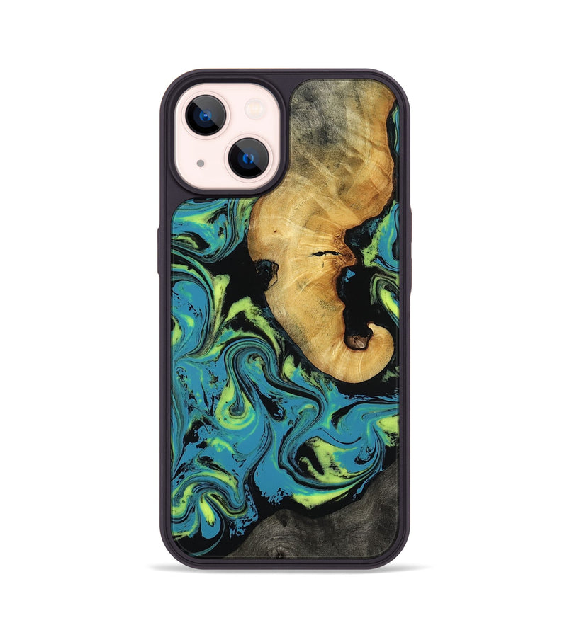 iPhone 14 Wood Phone Case - Nella (Neon, 818511)
