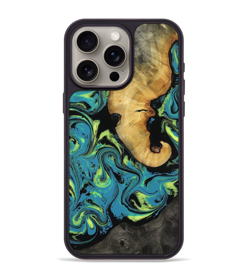 iPhone 15 Pro Max Wood Phone Case - Nella (Neon, 818511)