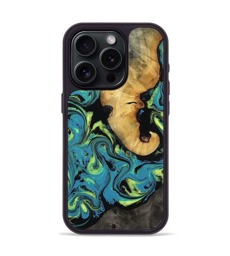 iPhone 15 Pro Wood Phone Case - Nella (Neon, 818511)