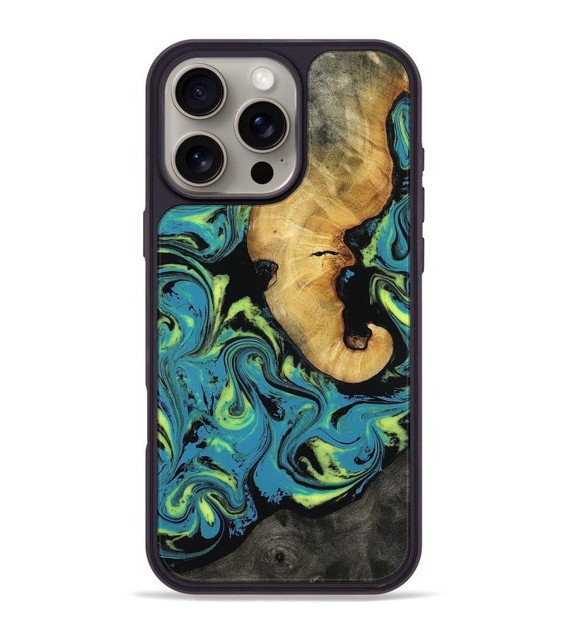 iPhone 16 Pro Max Wood Phone Case - Nella (Neon, 818511)