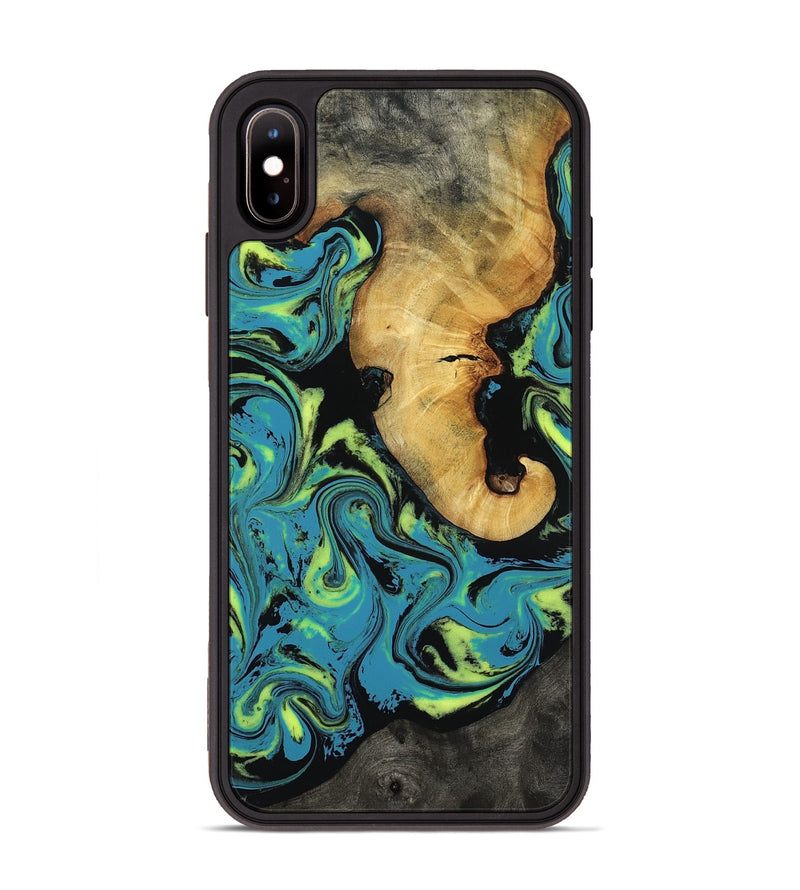iPhone Xs Max Wood Phone Case - Nella (Neon, 818511)