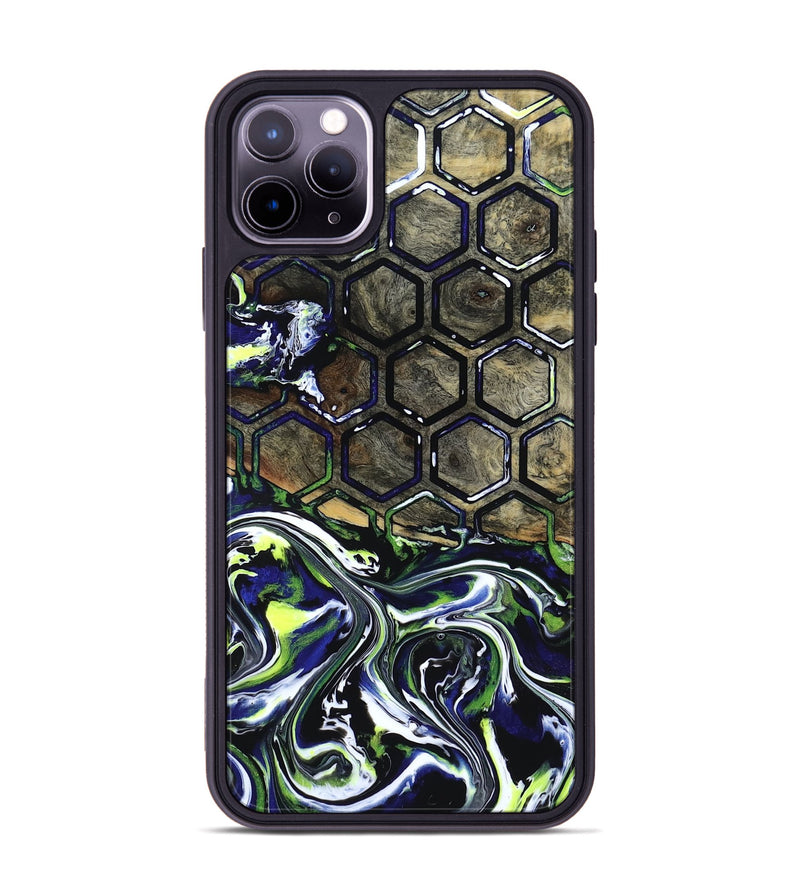 iPhone 11 Pro Max Wood Phone Case - Kane (Neon, 818514)
