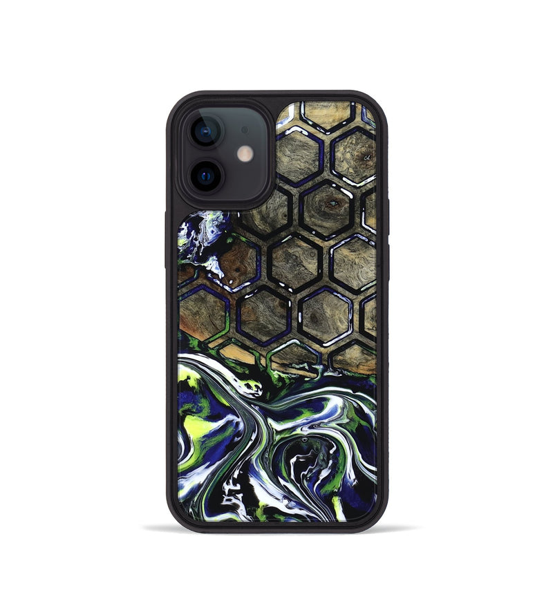 iPhone 12 mini Wood Phone Case - Kane (Neon, 818514)