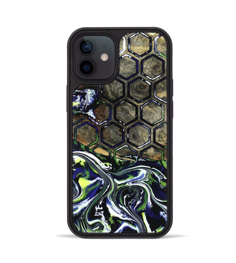 iPhone 12 Wood Phone Case - Kane (Neon, 818514)