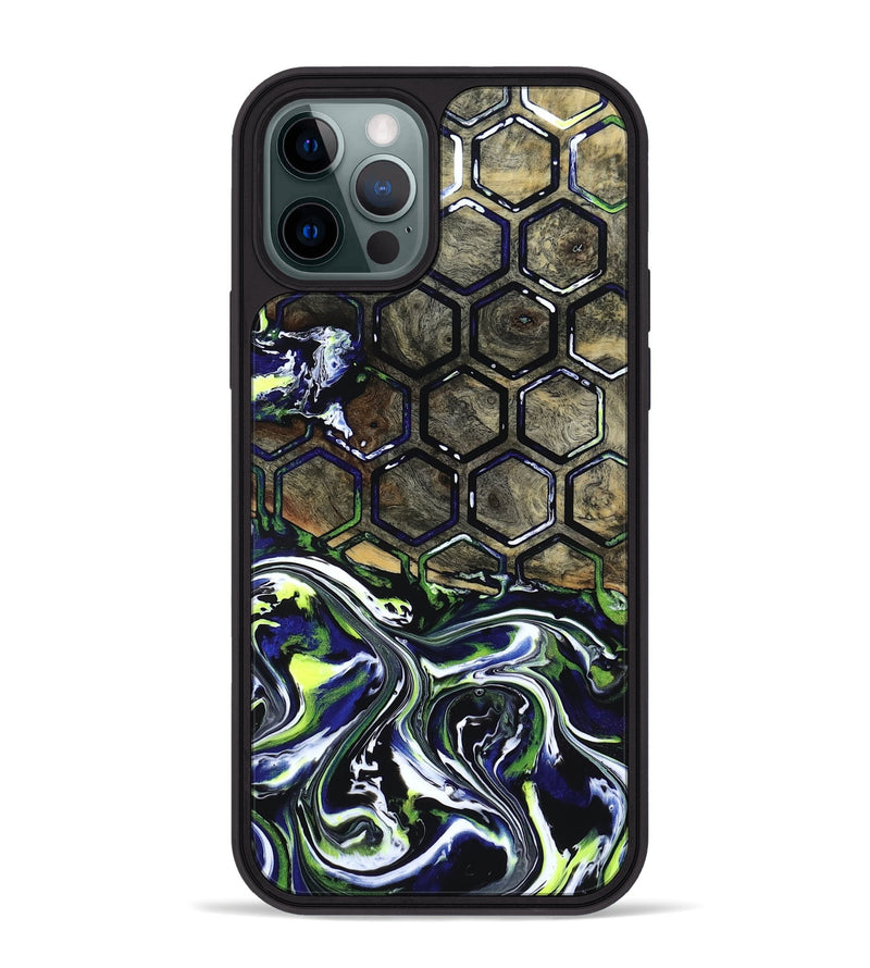 iPhone 12 Pro Max Wood Phone Case - Kane (Neon, 818514)
