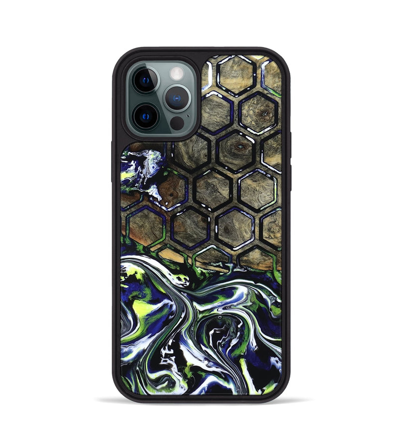 iPhone 12 Pro Wood Phone Case - Kane (Neon, 818514)