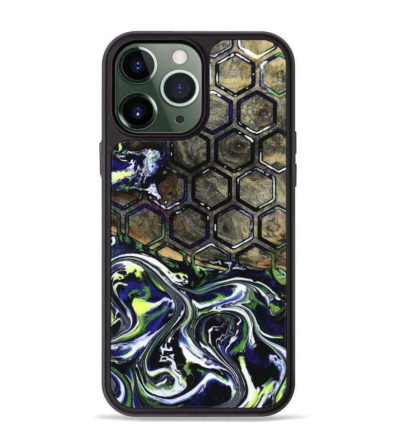iPhone 13 Pro Max Wood Phone Case - Kane (Neon, 818514)
