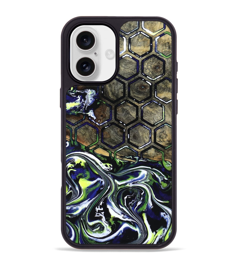iPhone 16 Plus Wood Phone Case - Kane (Neon, 818514)