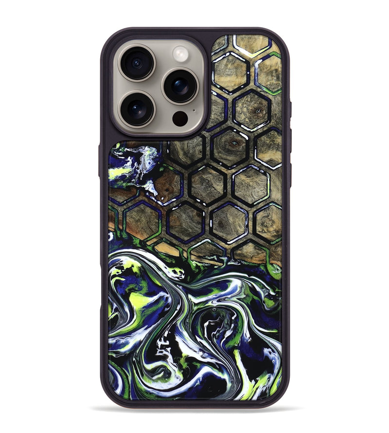 iPhone 16 Pro Max Wood Phone Case - Kane (Neon, 818514)