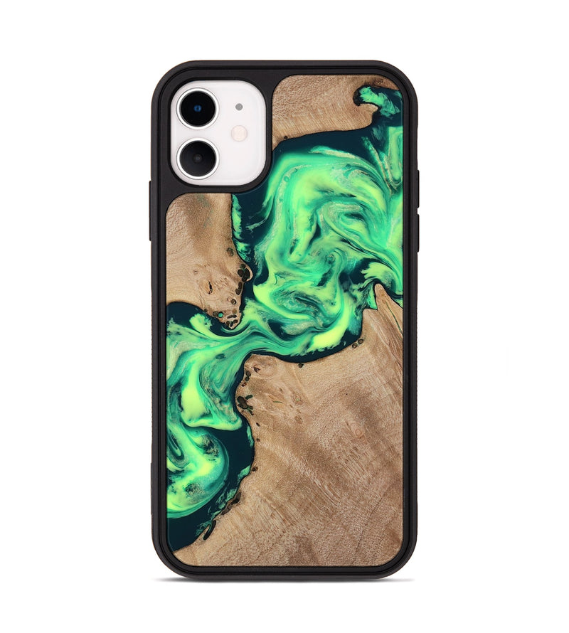 iPhone 11 Wood Phone Case - Laci (Neon, 818515)