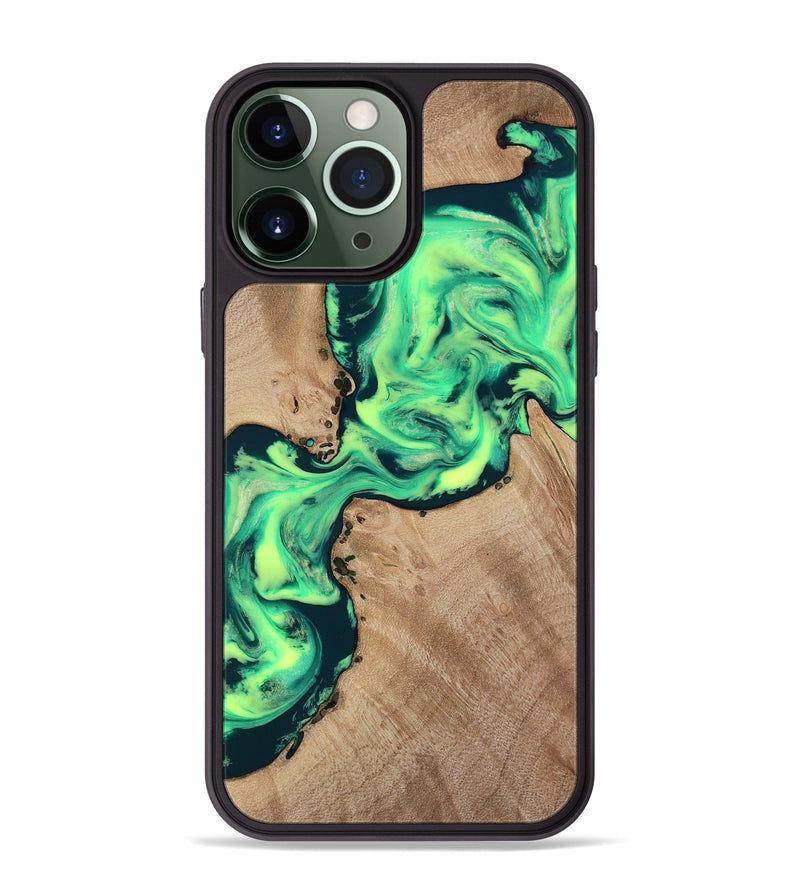 iPhone 13 Pro Max Wood Phone Case - Laci (Neon, 818515)