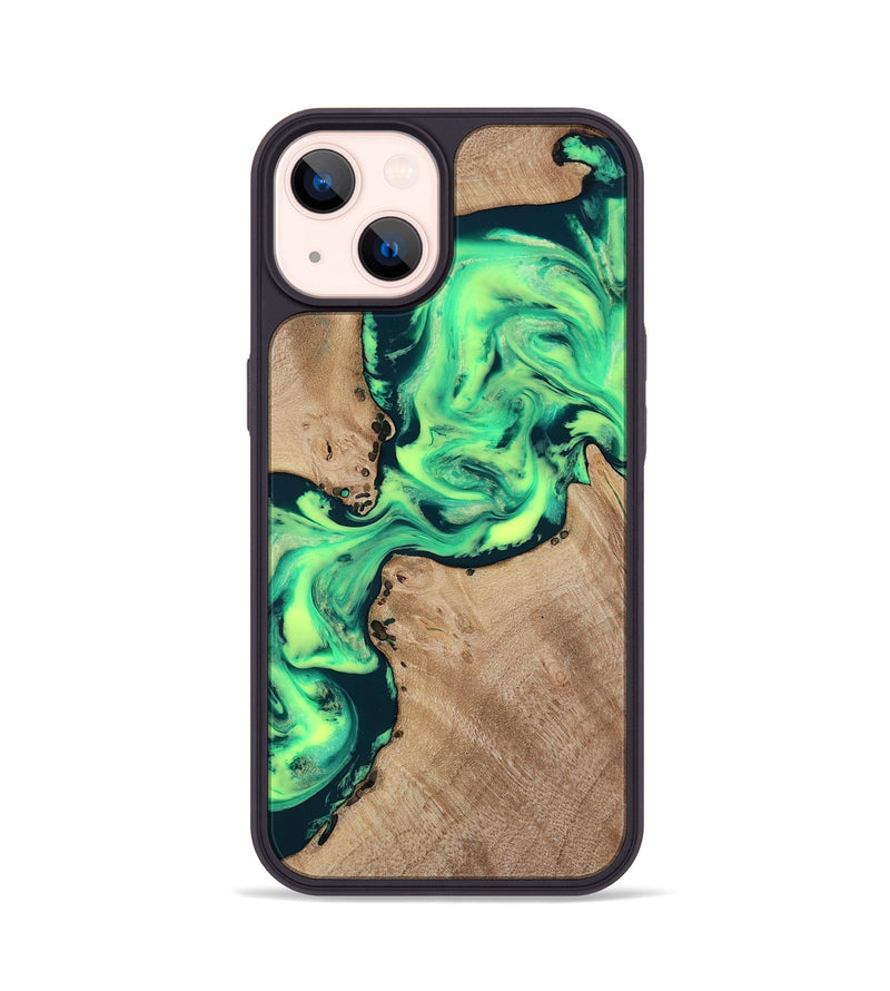 iPhone 14 Wood Phone Case - Laci (Neon, 818515)